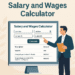 Illustration showing a Salary and Wages Calculator for payroll and compliance audits